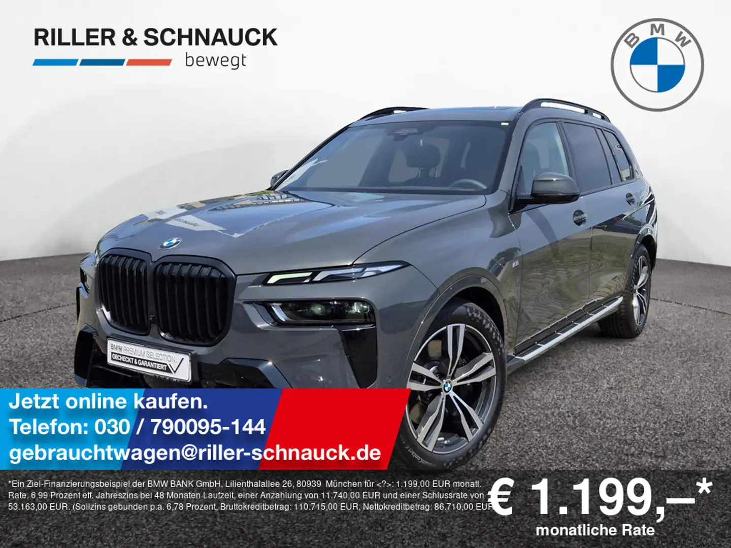 BMW X7 xDrive 40d M-Sport Pro STANDHZG+AHK+PANO-S Grigio - 1