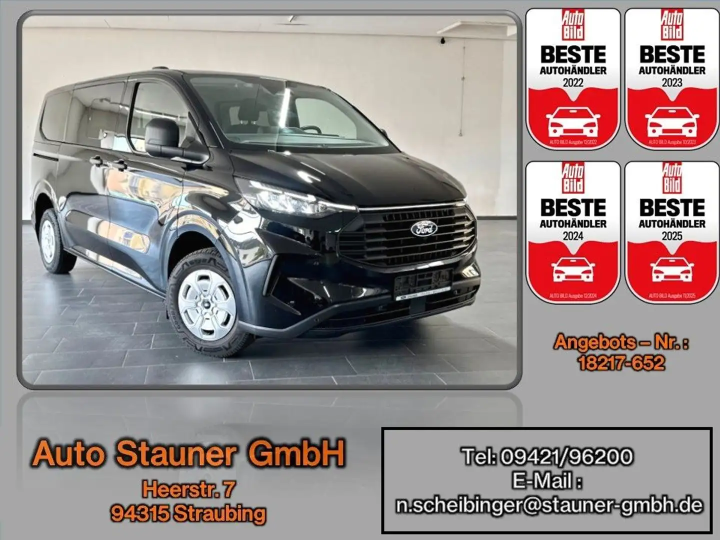 Ford Transit Custom Kombi 320 L1 Trend/KAMERA/SHZ/ Schwarz - 1