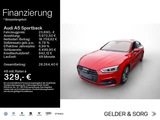 Audi A5 g Tron S Line*AHK*360°*B&O*Tour*Sta