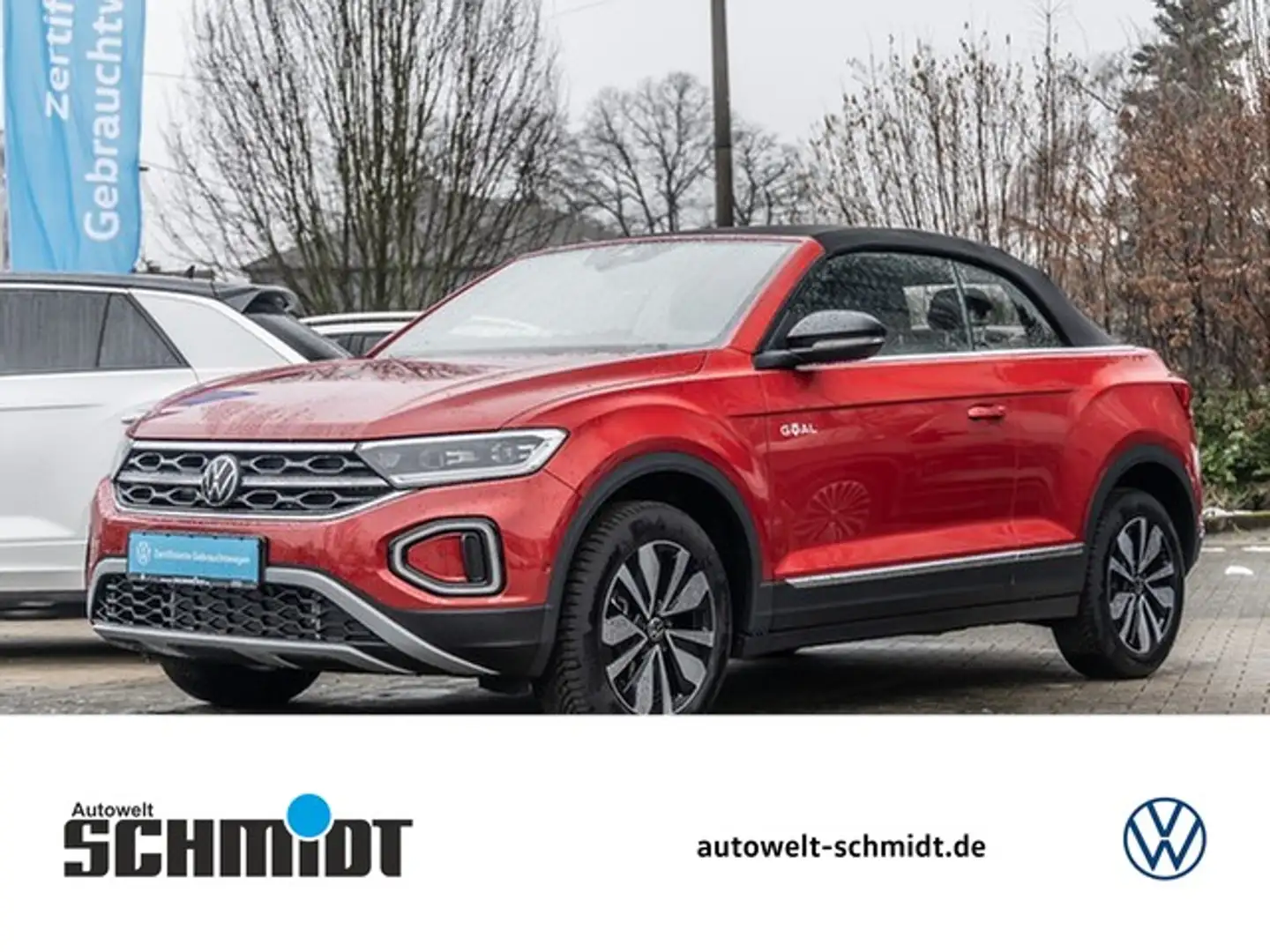 Volkswagen T-Roc Cabriolet 1.5TSi DSG Goal AHK R-Kamera NaviPro ... Rot - 1