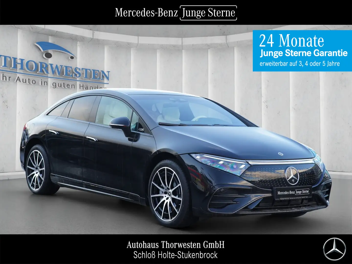 Mercedes-Benz EQS EQS 500 AMG Line (118kWh) 4Matic Night Panorama Schwarz - 1