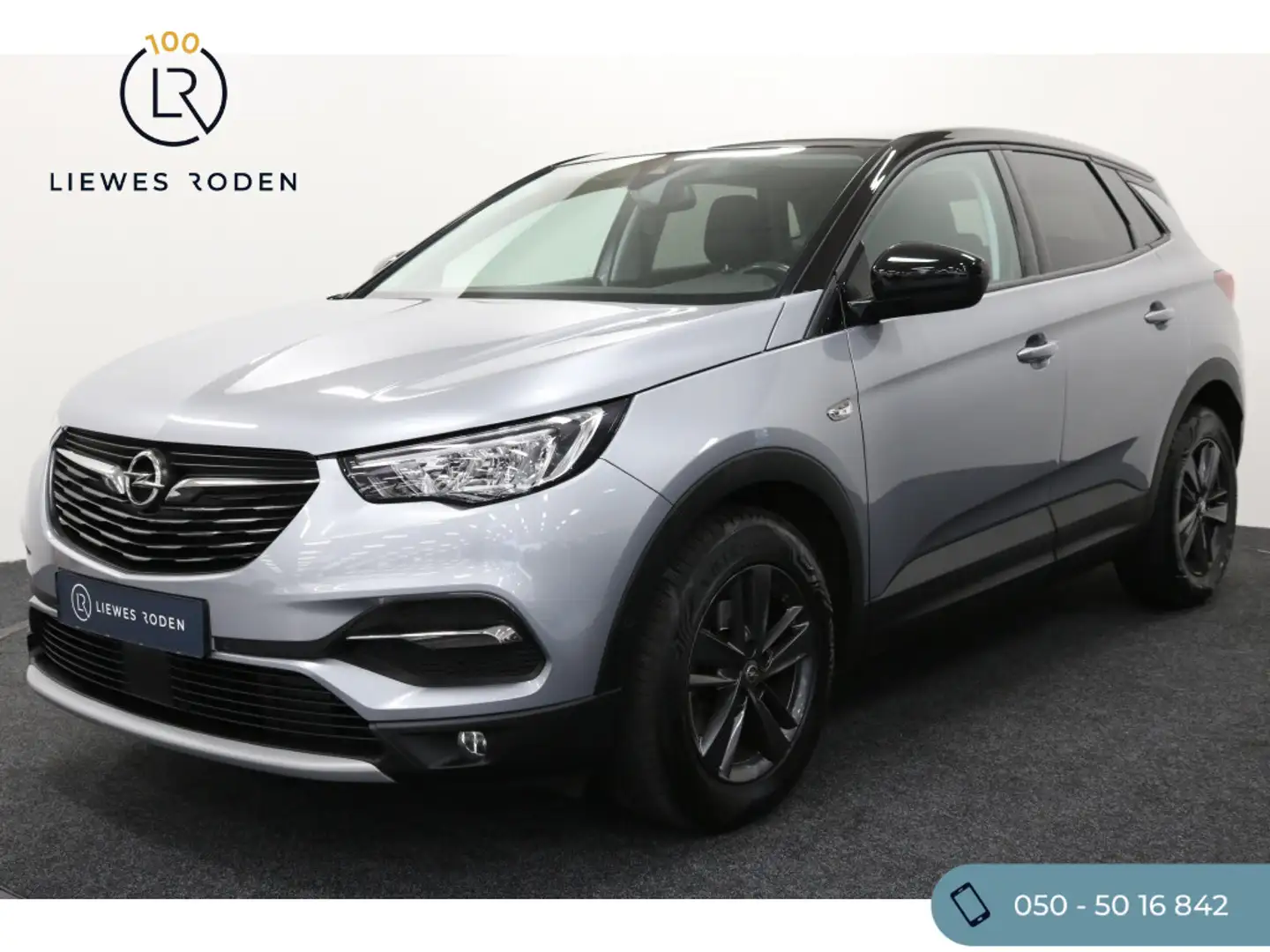 Opel Grandland X 1.2 Turbo Elegance (+Trekhaak) Grijs - 1