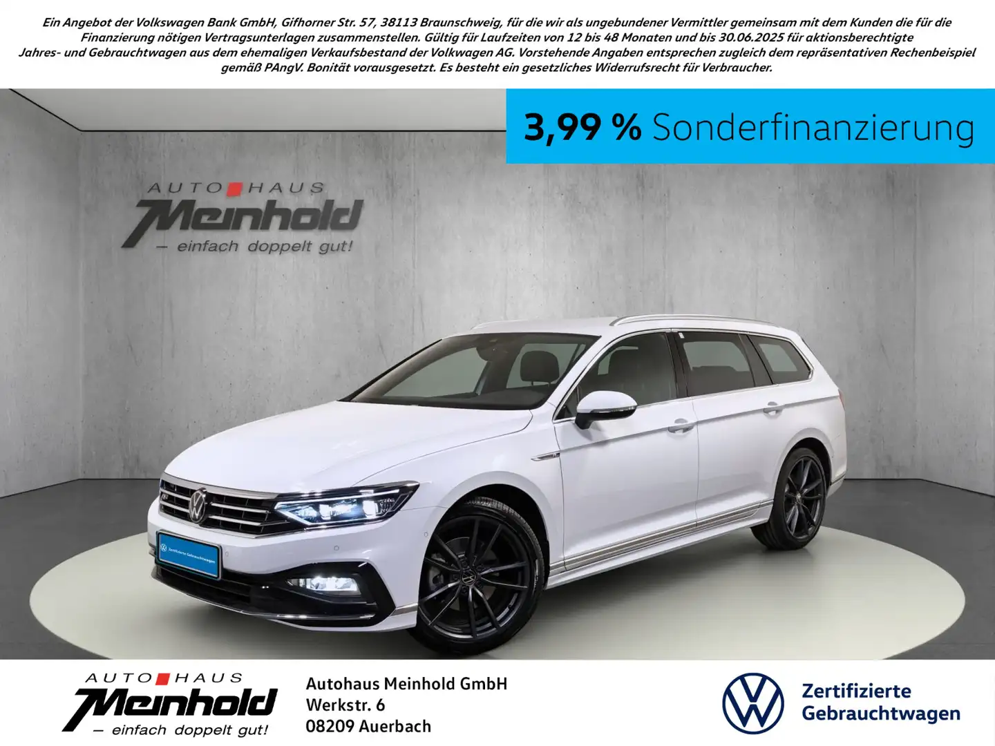 Volkswagen Passat Variant Passat  Variant 2.0 TDI DSG Elegance R-Line, DCC Weiß - 1