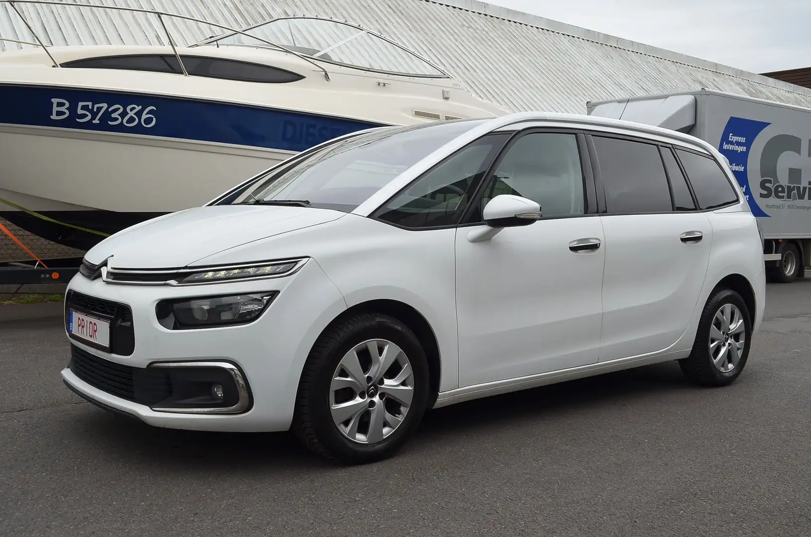Citroen C4 Picasso 1.6 HDI 7pl / cam / clim / EURO6 Blanc - 1