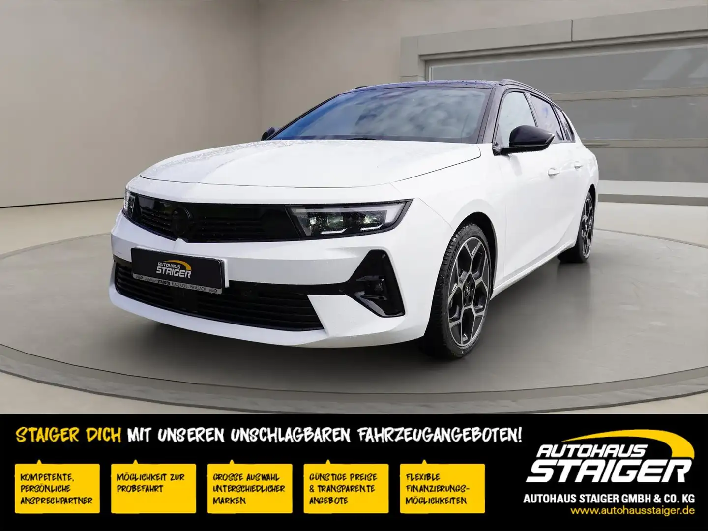 Opel Astra ST 1.6 PHEV GS Line+Panoramadach+Navi+ Weiß - 1