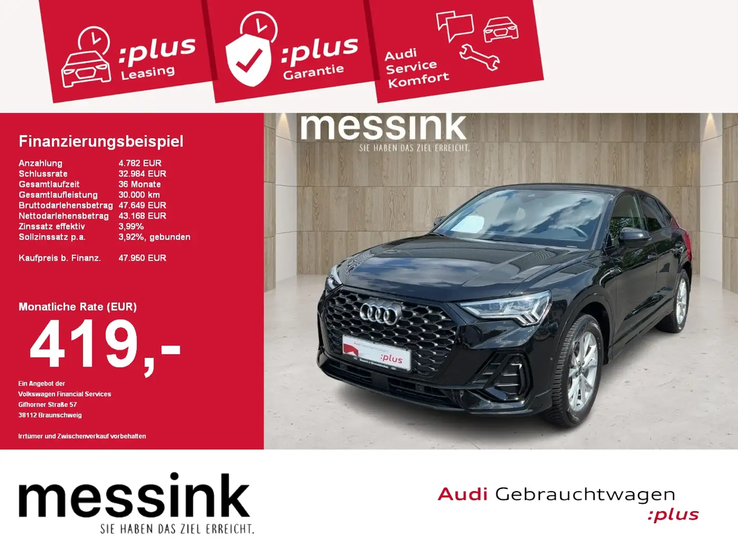 Audi Q3 45 TFSI quattro*2x S-line*Matrix-LED*Kamera* Schwarz - 1