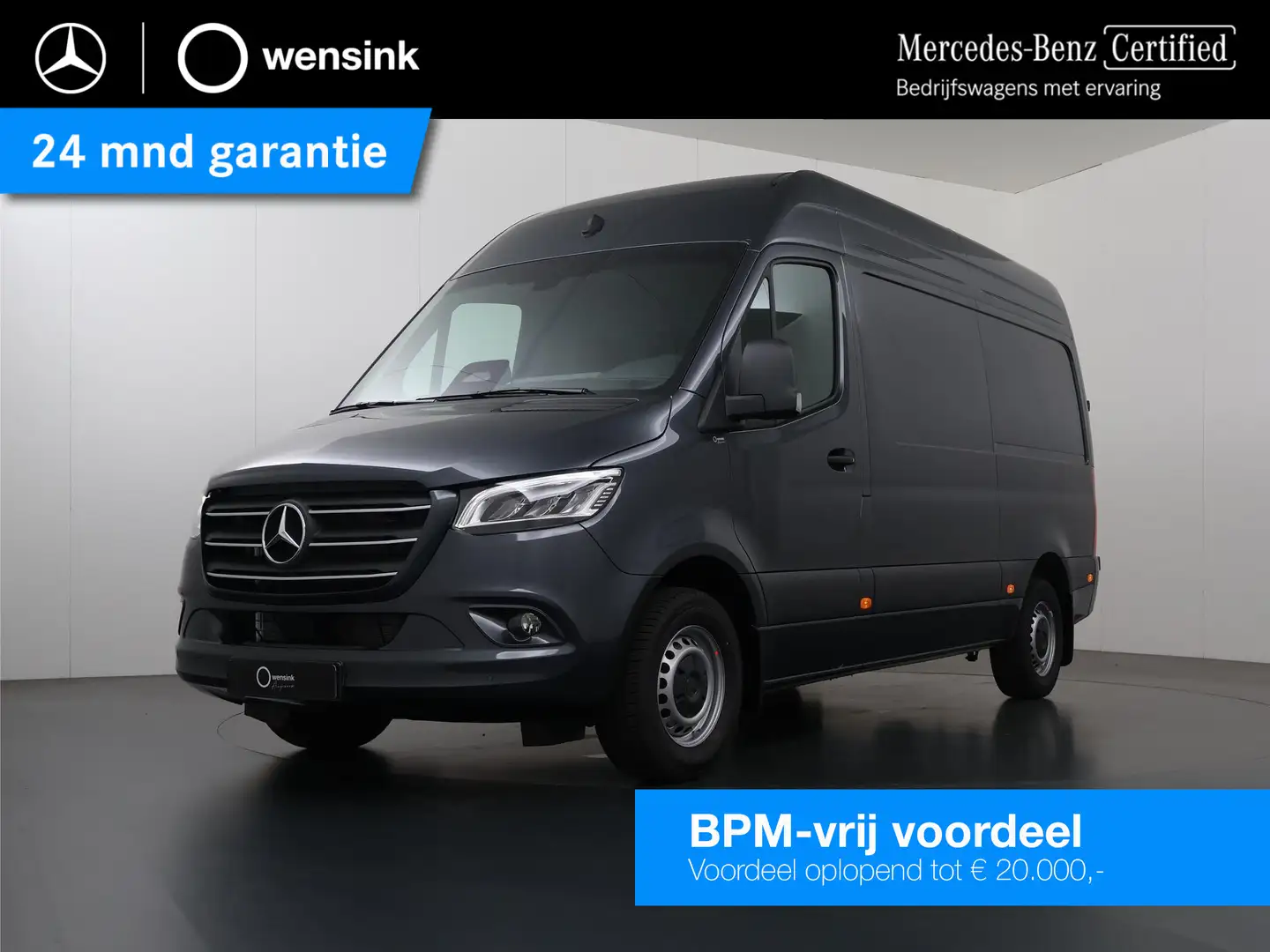Mercedes-Benz Sprinter 319 L2H2 RWD SELECT | LED | 3500KG Trekken | DISTR Grijs - 1