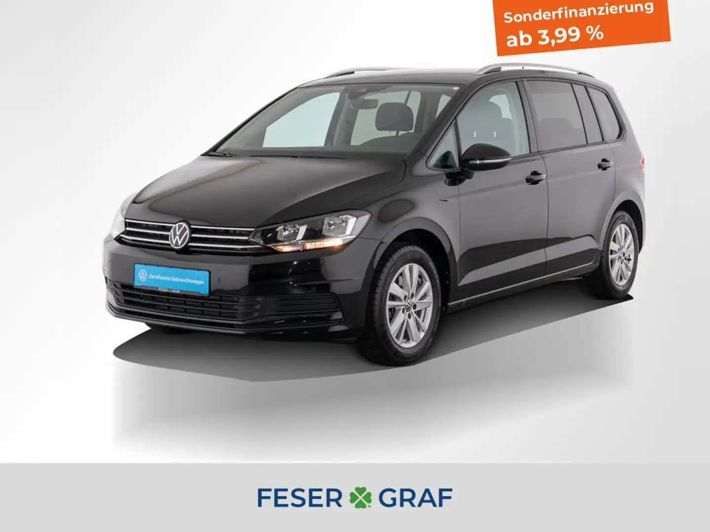 Volkswagen Touran 1.5 TSI Comfortline DSG 7-Sitze / AHK / DAB / ACC Schwarz - 1
