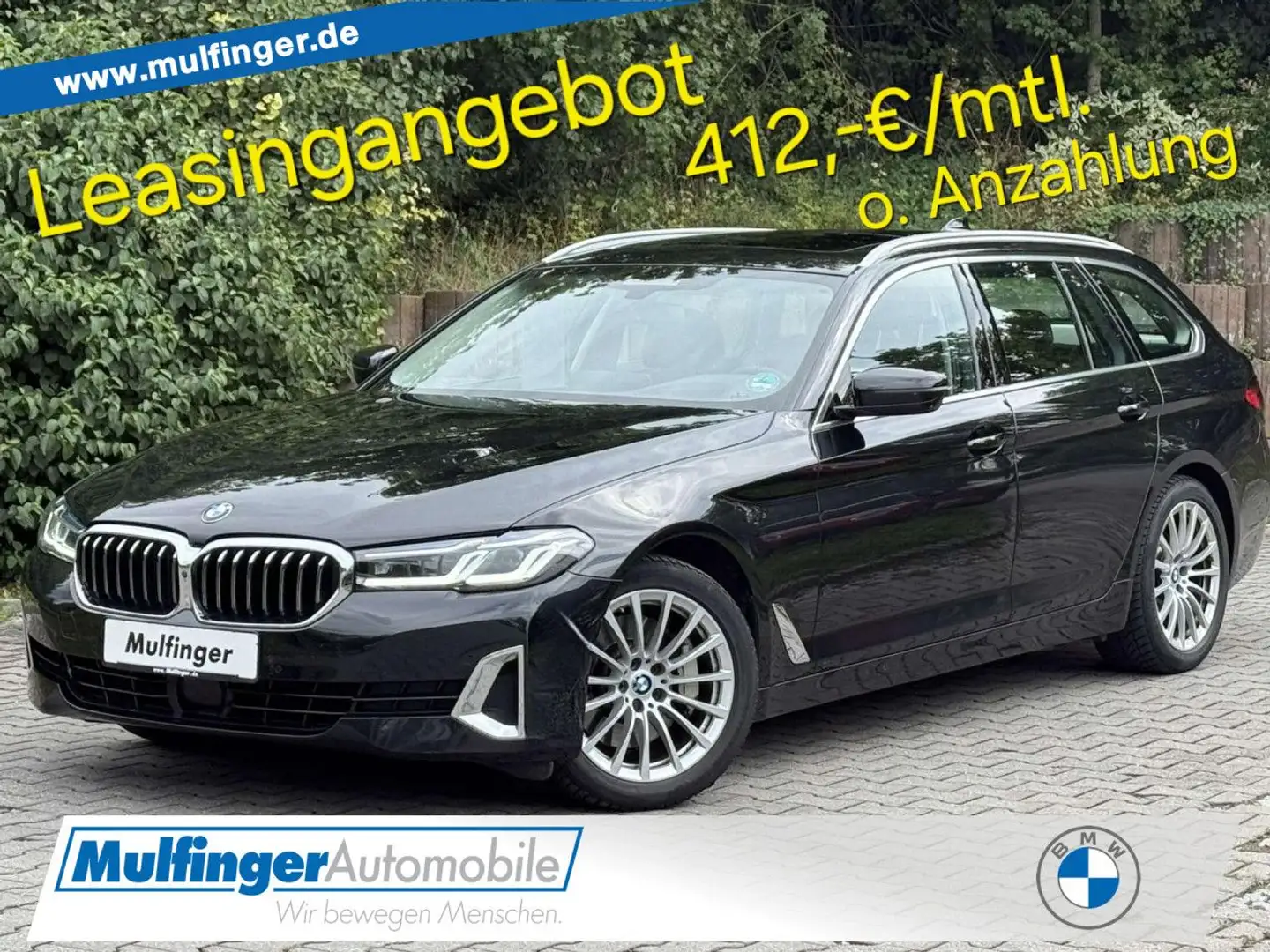 BMW 530 i xDr.T.KomfS.HUD ACC Pano.Laser AHK Leas.387 Nero - 1