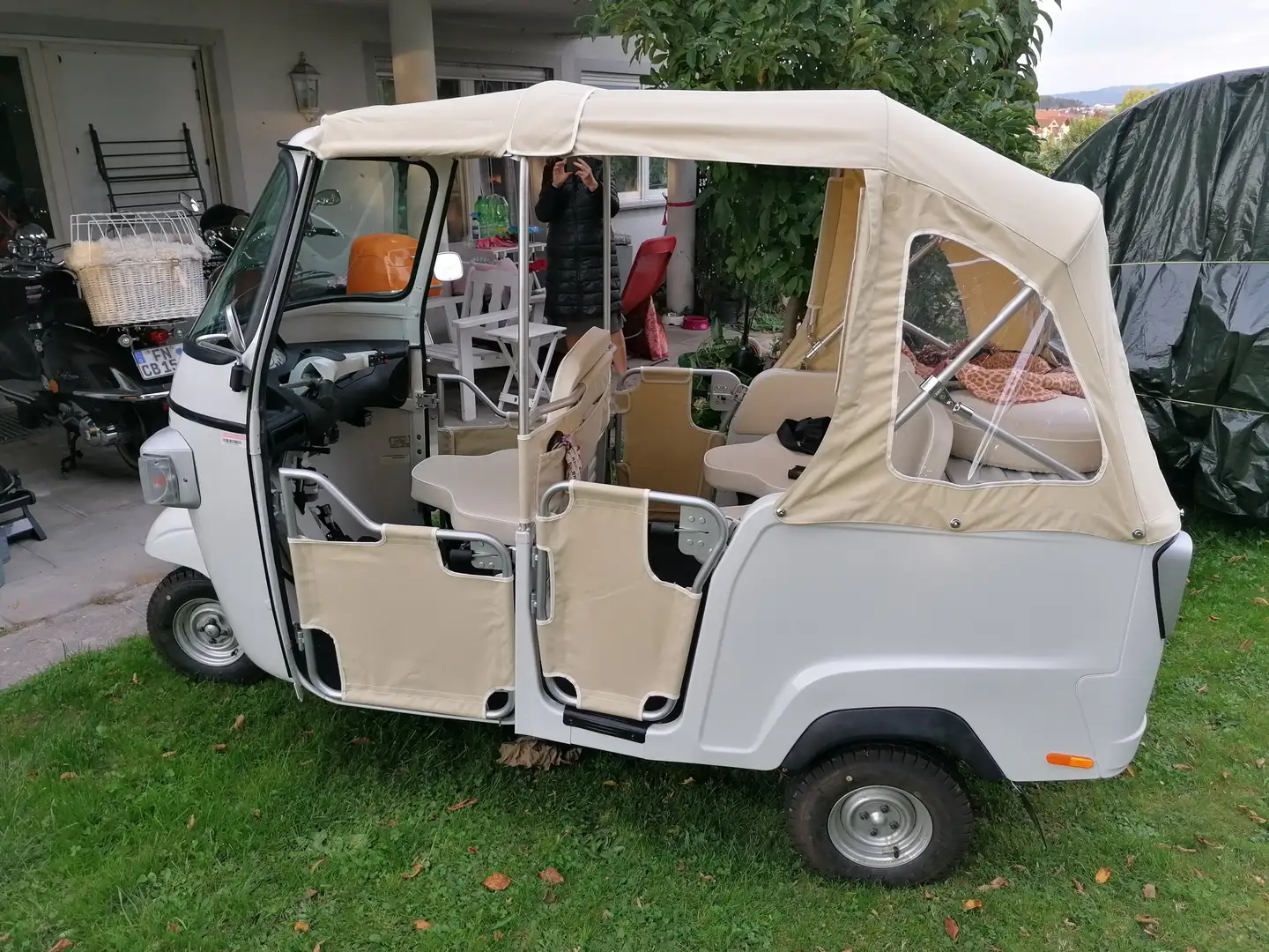 Piaggio Ape Calessino 200 Weiß Wit - 2