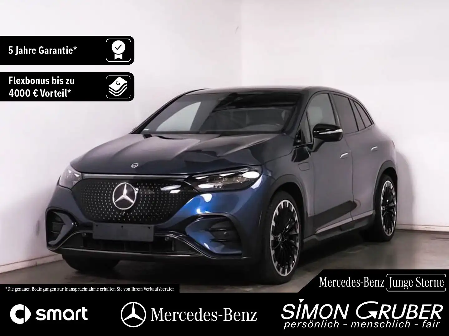 Mercedes-Benz EQE 500 4M SUV AMG Hyper Pano Airmatic Leder AHK Blau - 1