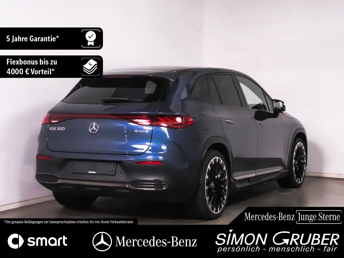 Mercedes-Benz EQE 500 4M SUV AMG Hyper Pano Airmatic Leder AHK Blau - 2