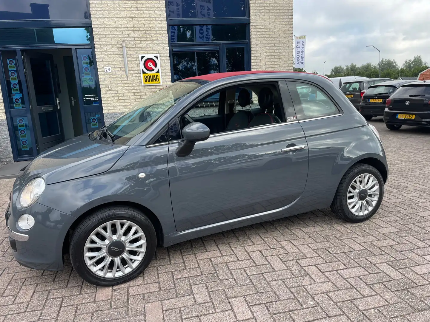 Fiat 500C 0.9 TwinAir Turbo Lounge-PDC- Zuinig en leuk rijde Grigio - 2