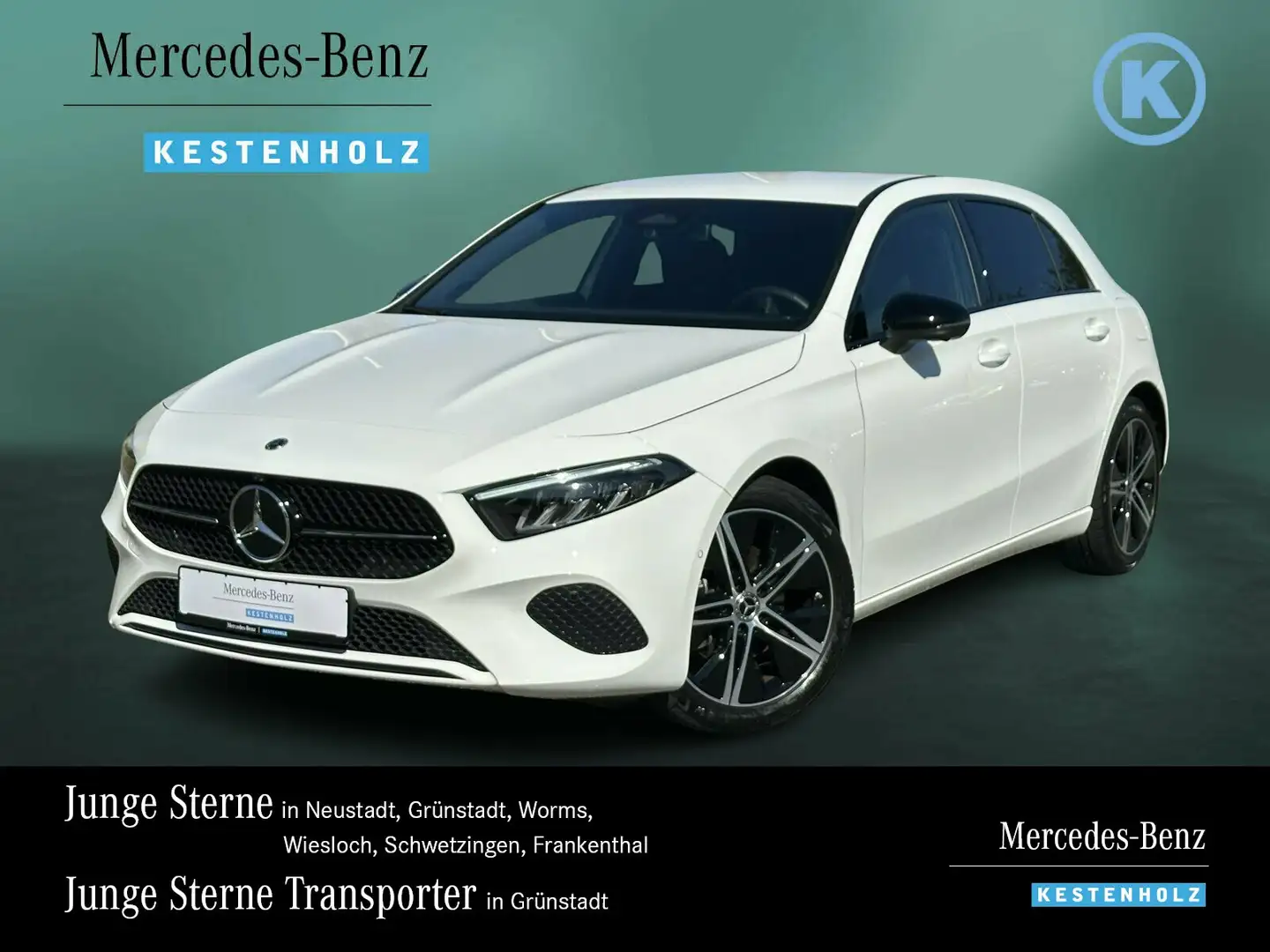 Mercedes-Benz A 200 A 200 PROGRESSIVE+NIGHT+DISTRO+360+LENKHZ+SITZHZ Blanc - 1