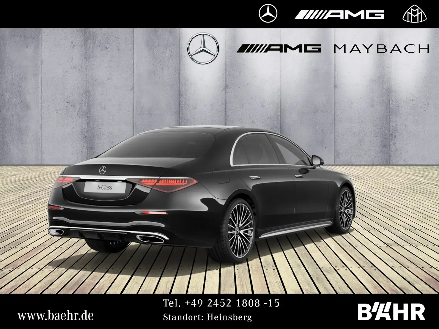 Mercedes-Benz S 580 S 580 4M lang AMG/Chauffeur/Burmester3D/Pano/360 Schwarz - 2