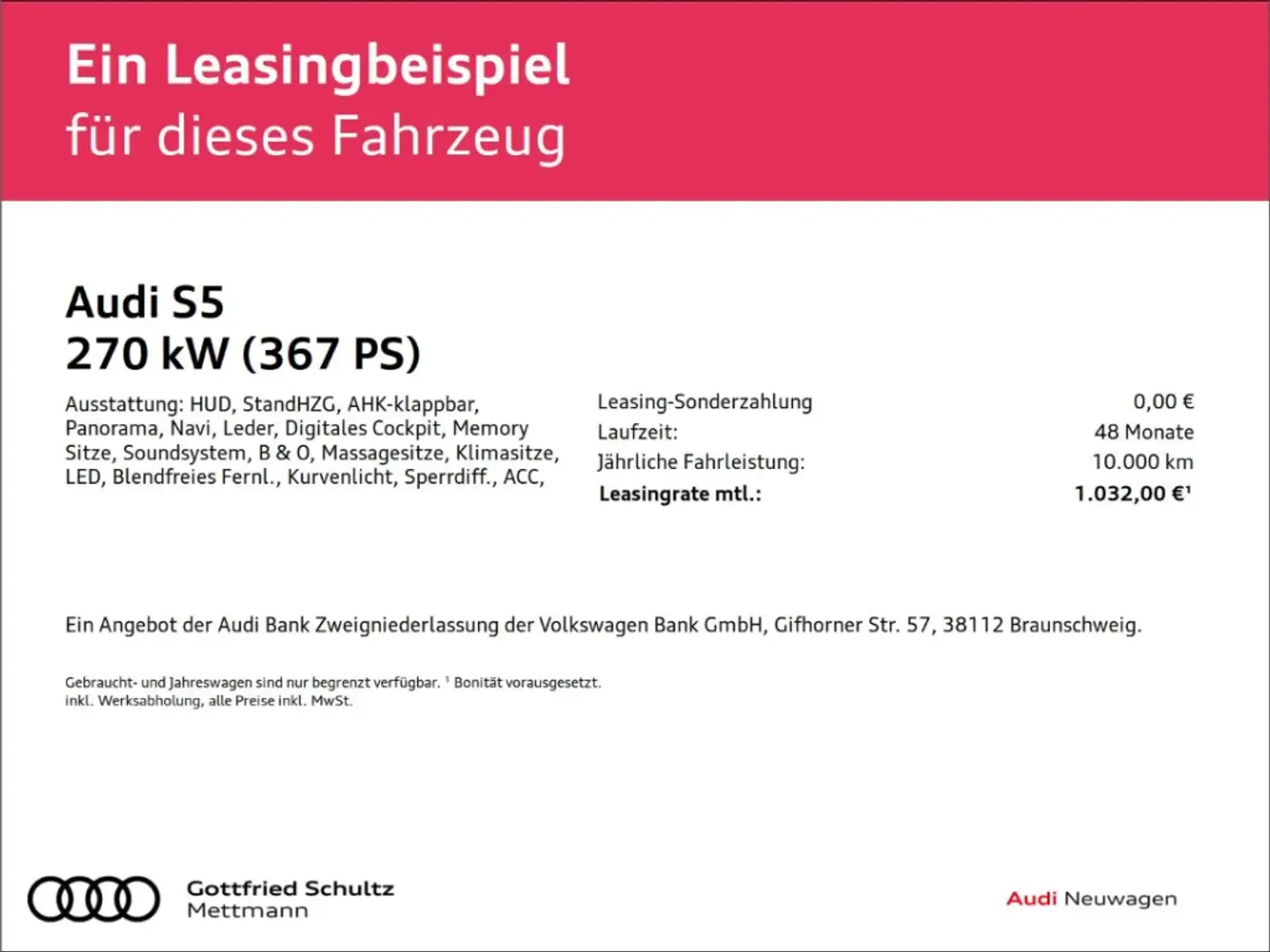 Audi S5 LIMOUSINE B O PANO AHK TECH PRO 20 ZOLL TFSI 270 k Grau - 2