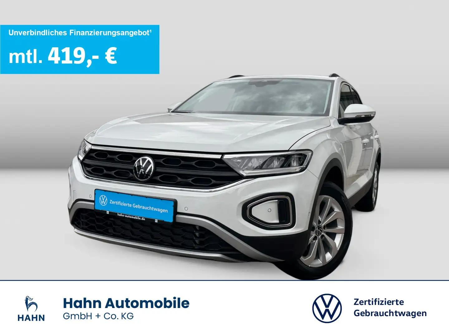 Volkswagen T-Roc Life 1,5TSI DSG LED ACC KAM TEMPOM SHZ APP Bianco - 1