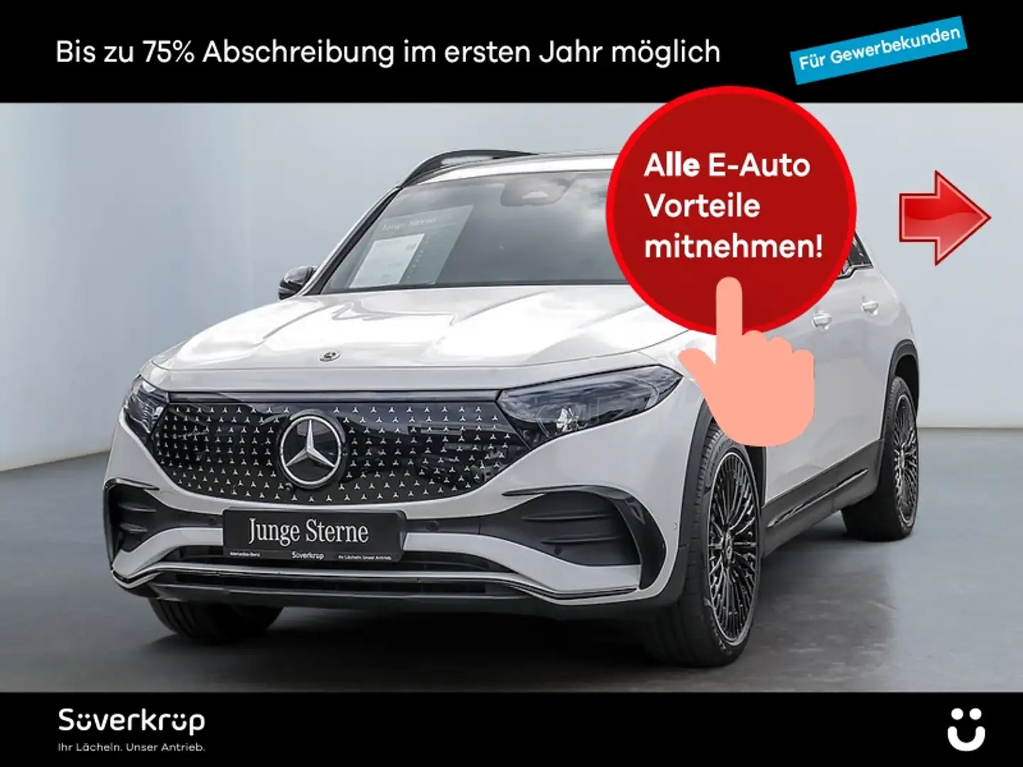 Mercedes-Benz EQB 300 4M , AMG NIGHT MEMO 360 DISTR KAMERA PDC Weiß - 1