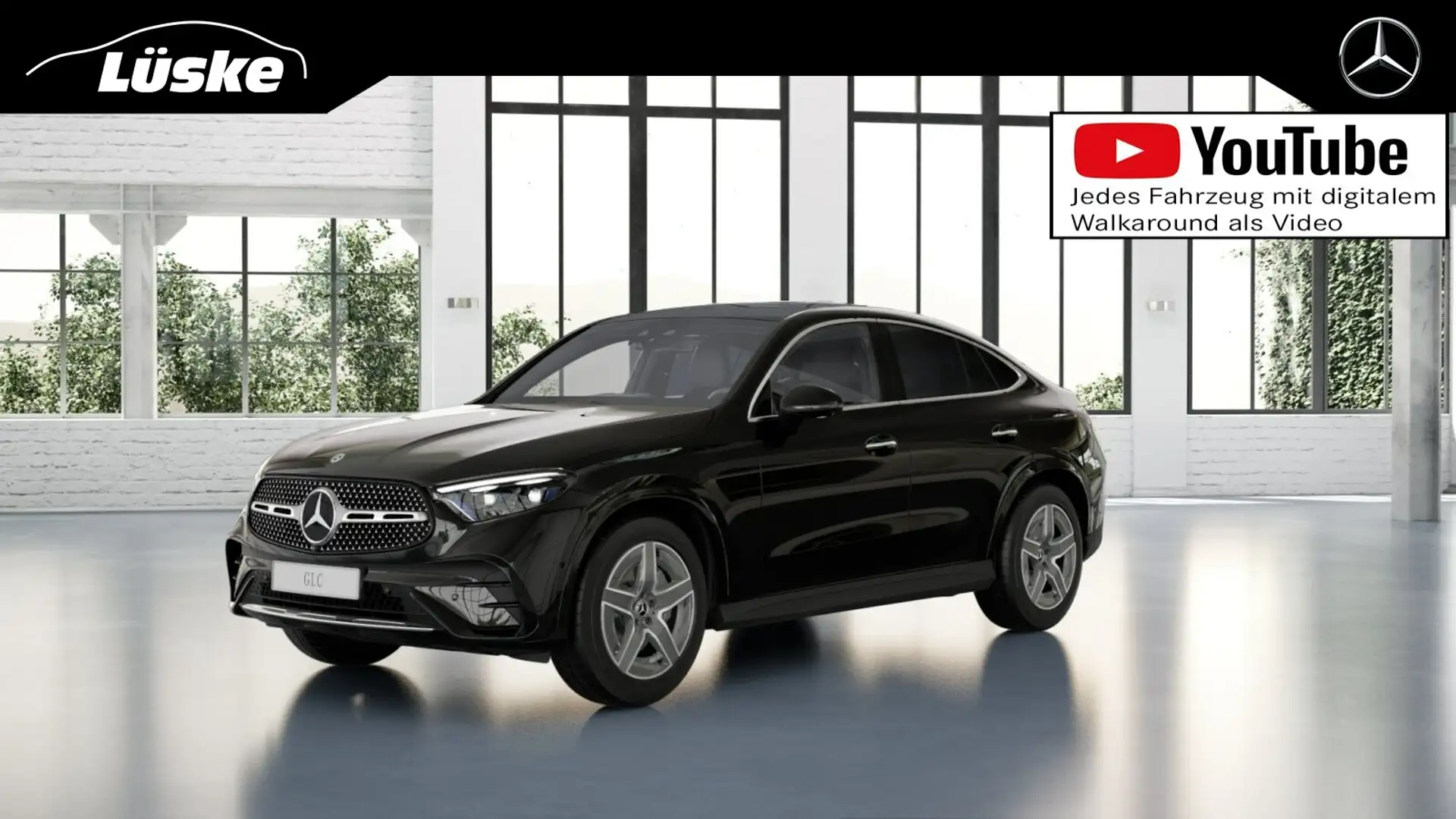 Mercedes-Benz GLC 450 GLC 450 d 4M Coupé AMG Line Pano Burmester 360° Schwarz - 1