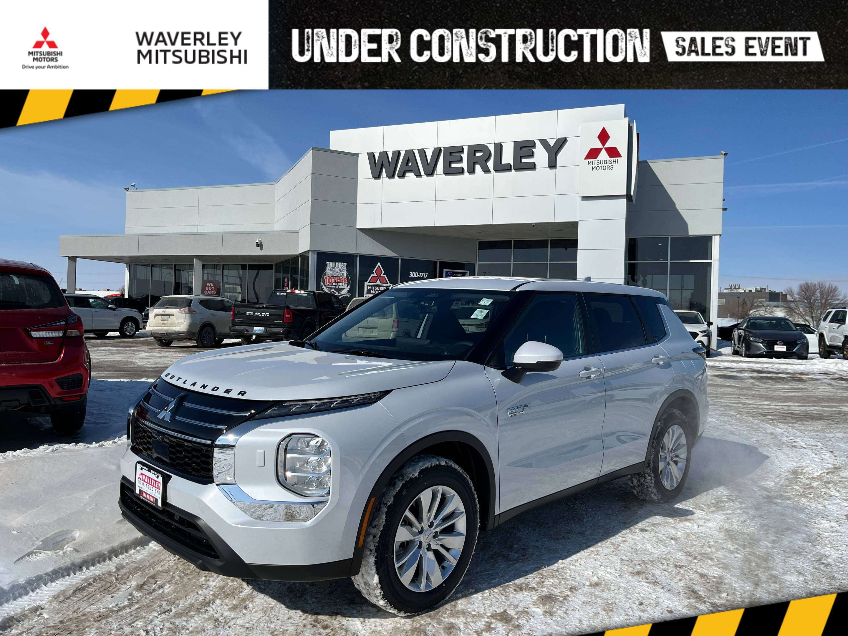 White 2026 Mitsubishi Outlander Hybrid Plug-in SUV / Crossover All-Wheel Drive 1-Speed Automatic
