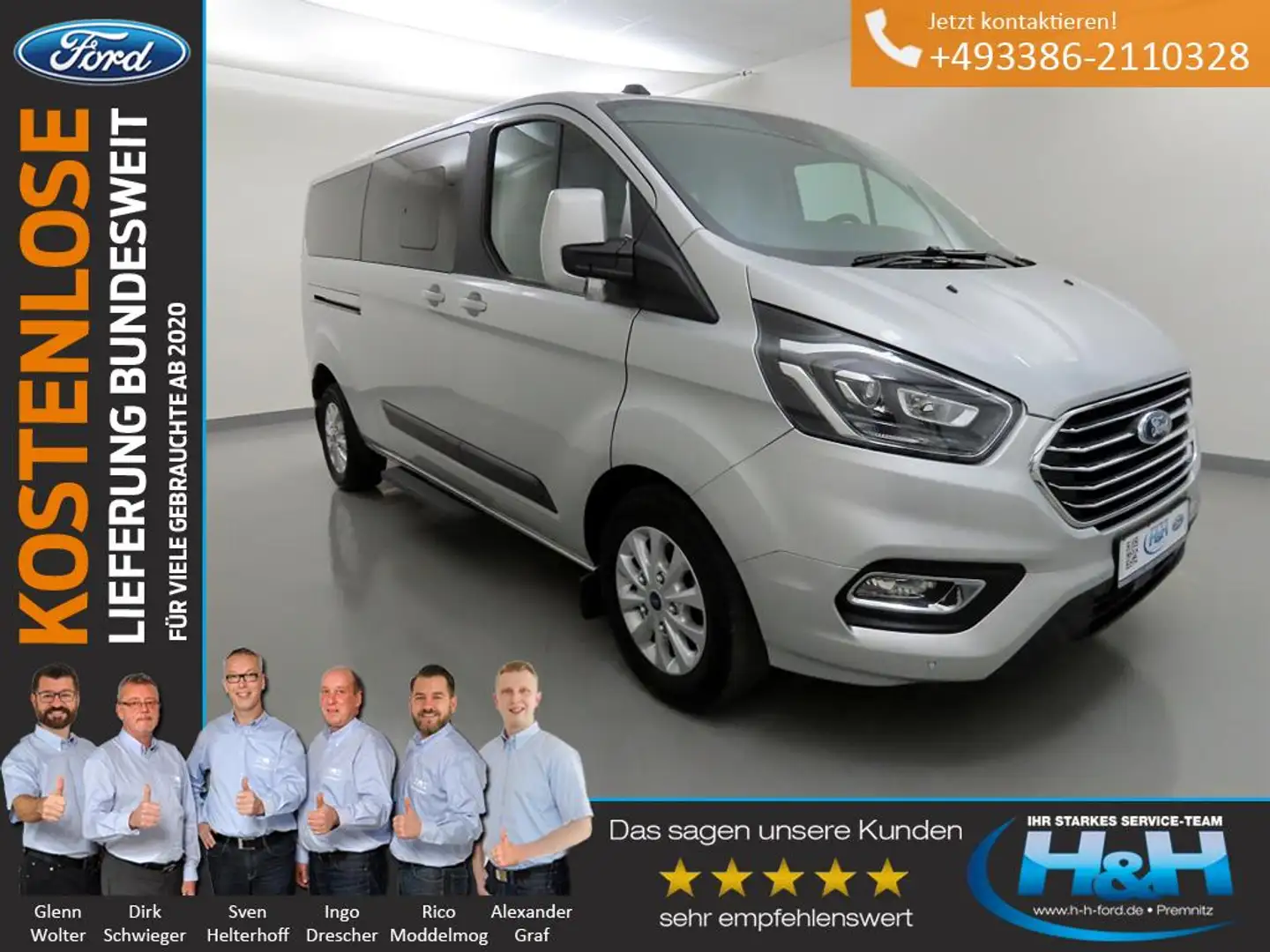 Ford Tourneo Custom 2.0 Trend L2 Kamera+Xenon+DAB Silber - 1