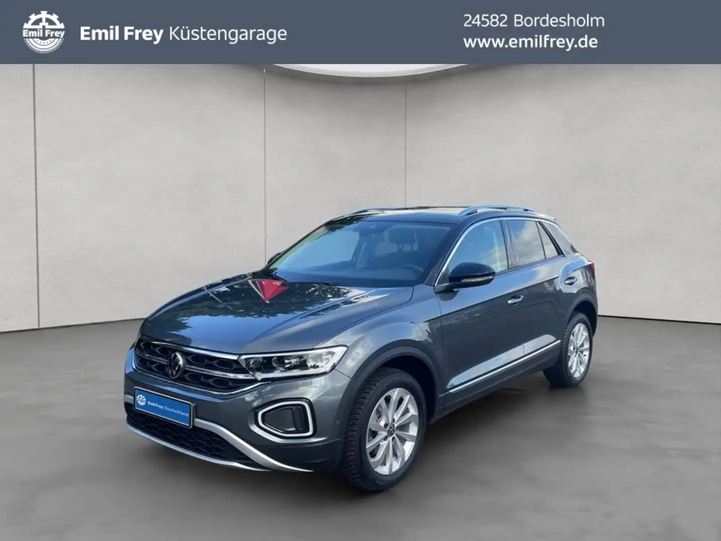 Volkswagen T-Roc 1.5 TSI DSG Style ACC AHK LED NAVI Gris - 1
