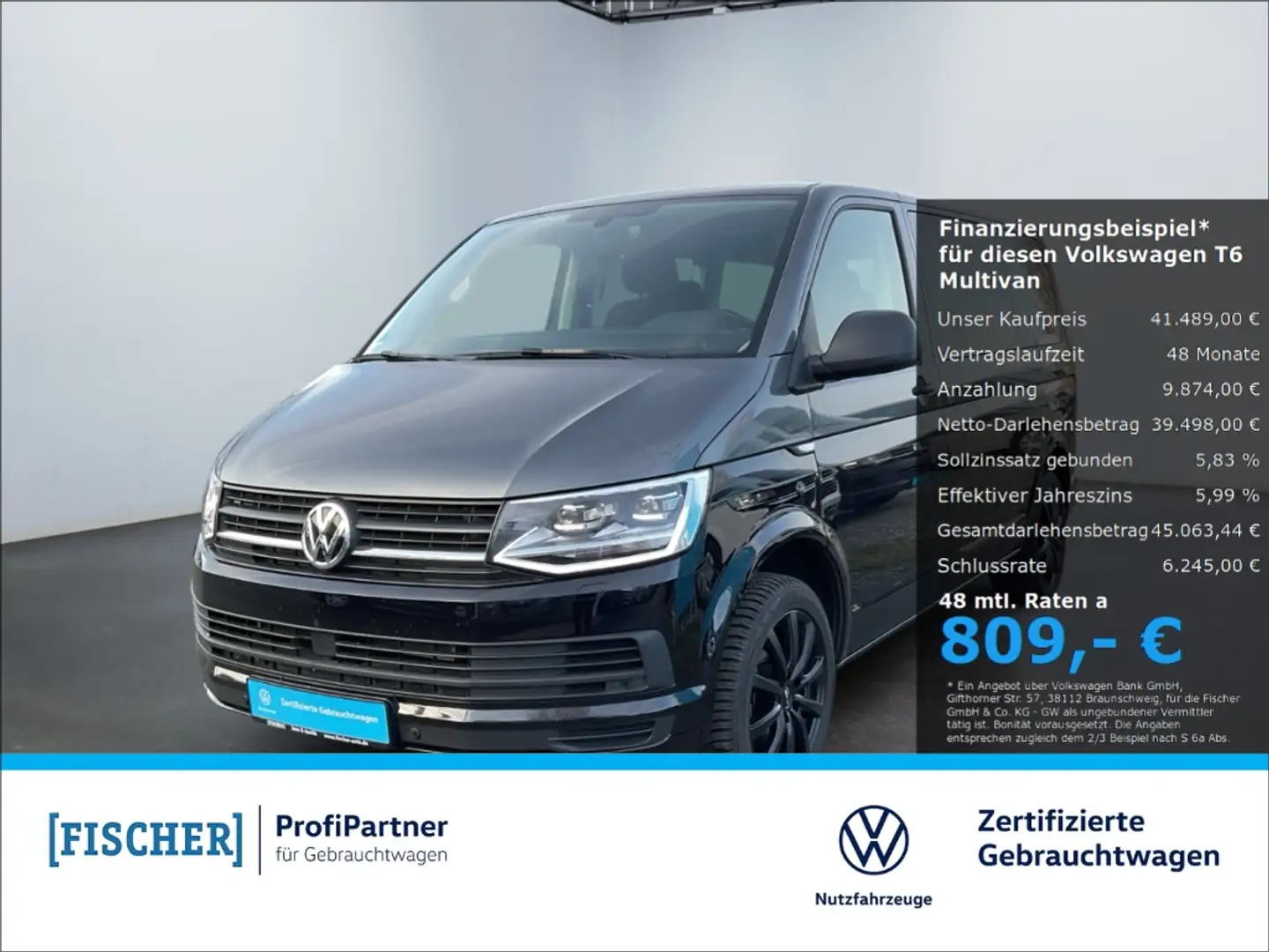 Volkswagen T6 Multivan 2.0TDI DSG LED AHK STHZ Navi Rear View ACC Grijs - 1