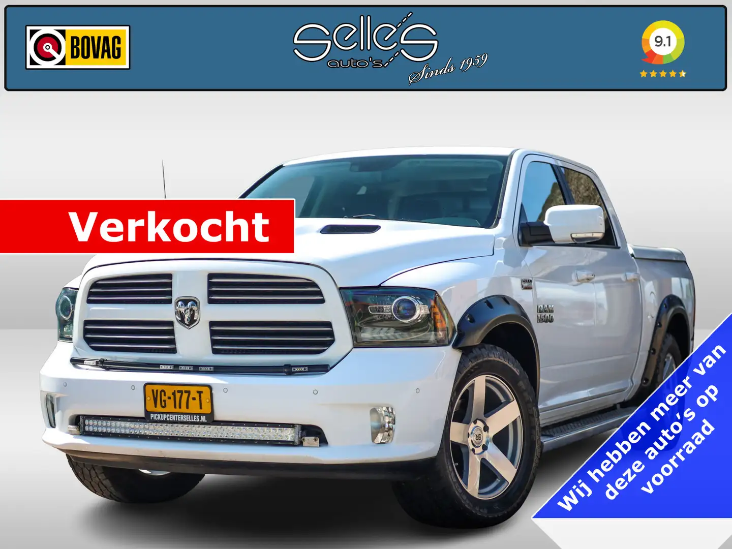 Dodge RAM 1500 5.7 V8 4x4 Crew Cab 5'7 Marge auto | Luchtver bijela - 1