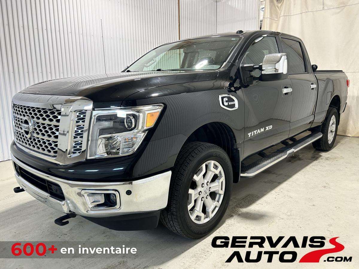 2016 Nissan Titan SL Diesel Crew Cab 4x4 Cuir Mags Marche Pieds GPS