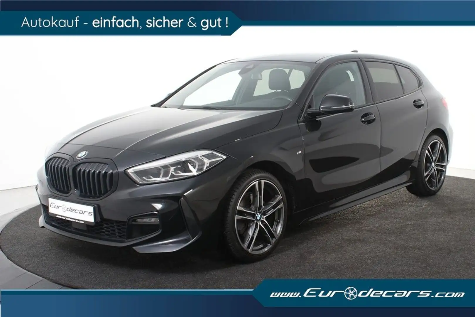 BMW 116 d M Sport *1.Hand*Leder*Navi*SHZ* Schwarz - 1