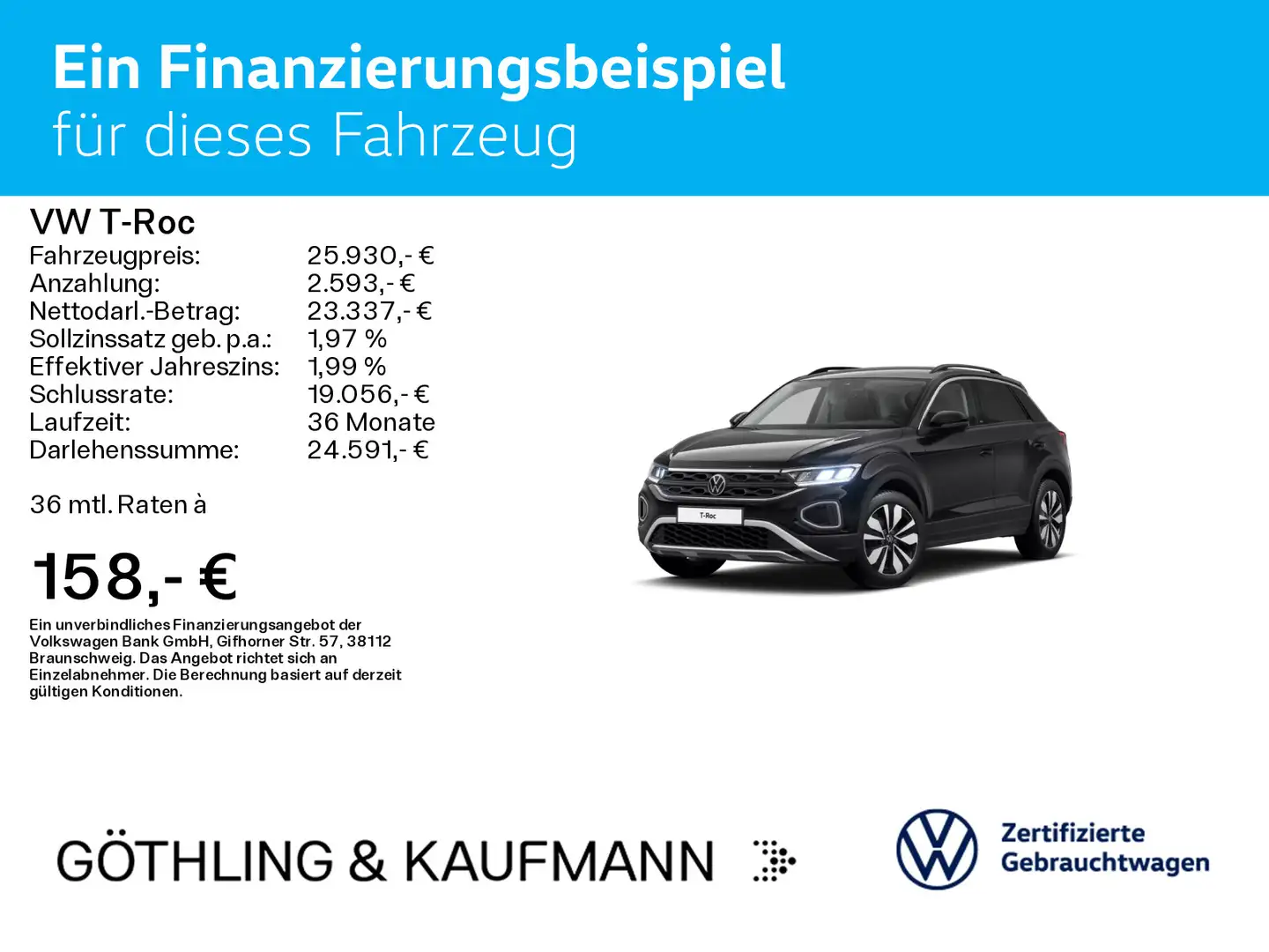 Volkswagen T-Roc Life MOVE 1.5 TSI 110kW 6-Gang*NAVI*ASG*SH Nero - 2