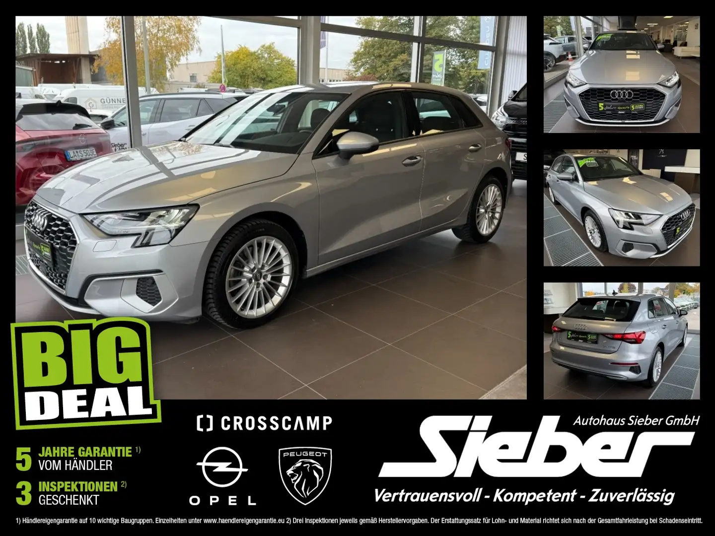 Audi A3 Sportback 35 1.5 TFSI MHEV advanced Sitzhz*PDC Zilver - 1
