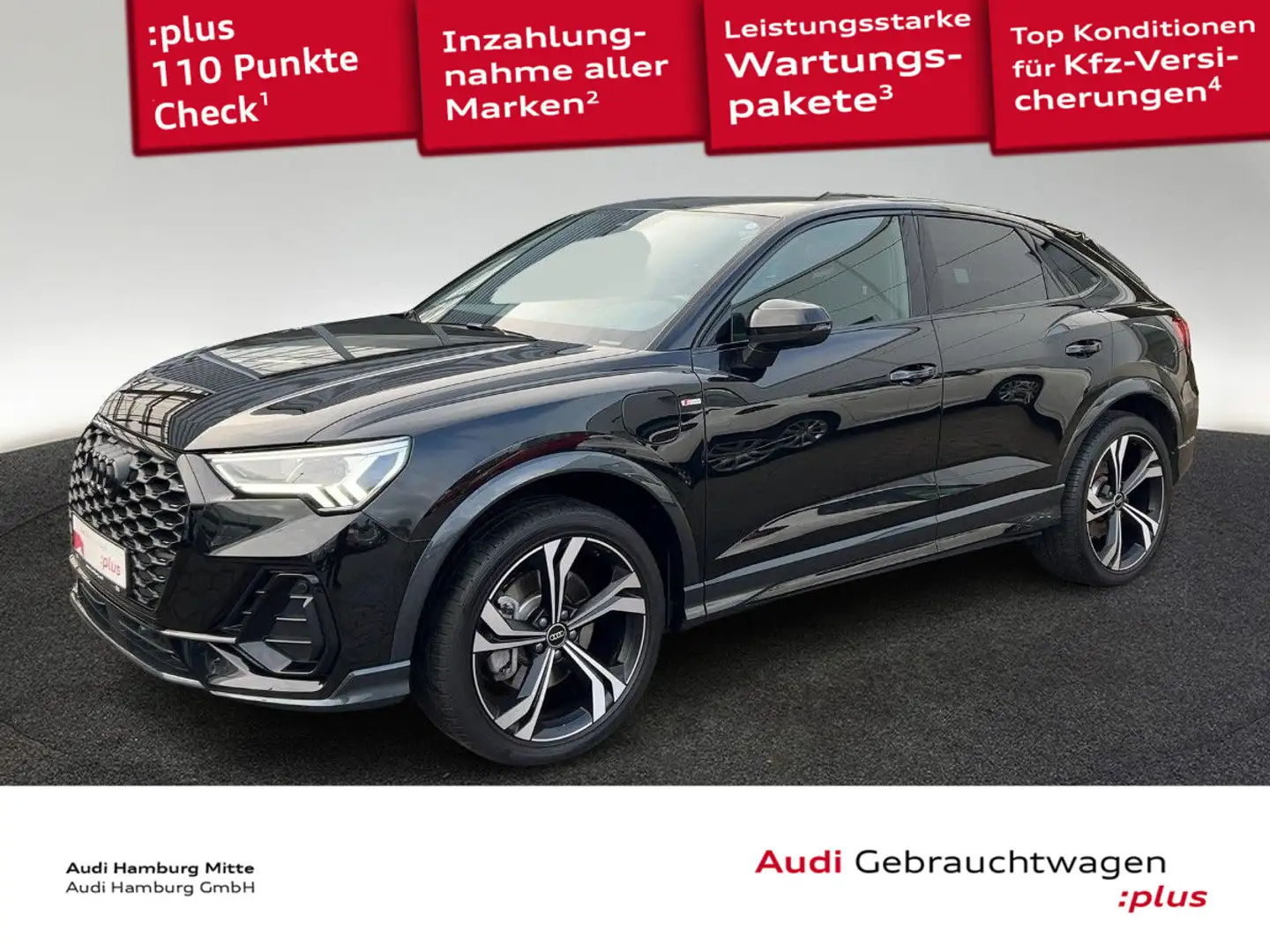 Audi Q3 45 TFSI e S line S tronic Navi LED Schwarz - 1