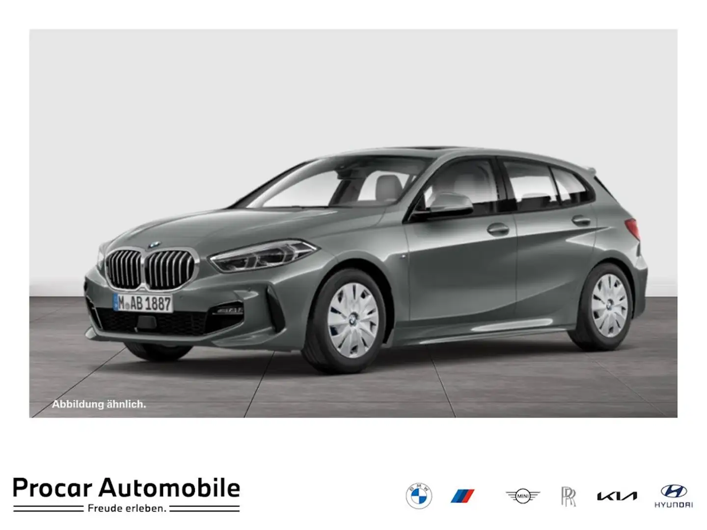 BMW 120 i M-Sport Aut Nav LED Pano Drive+Park 19" Grau - 1