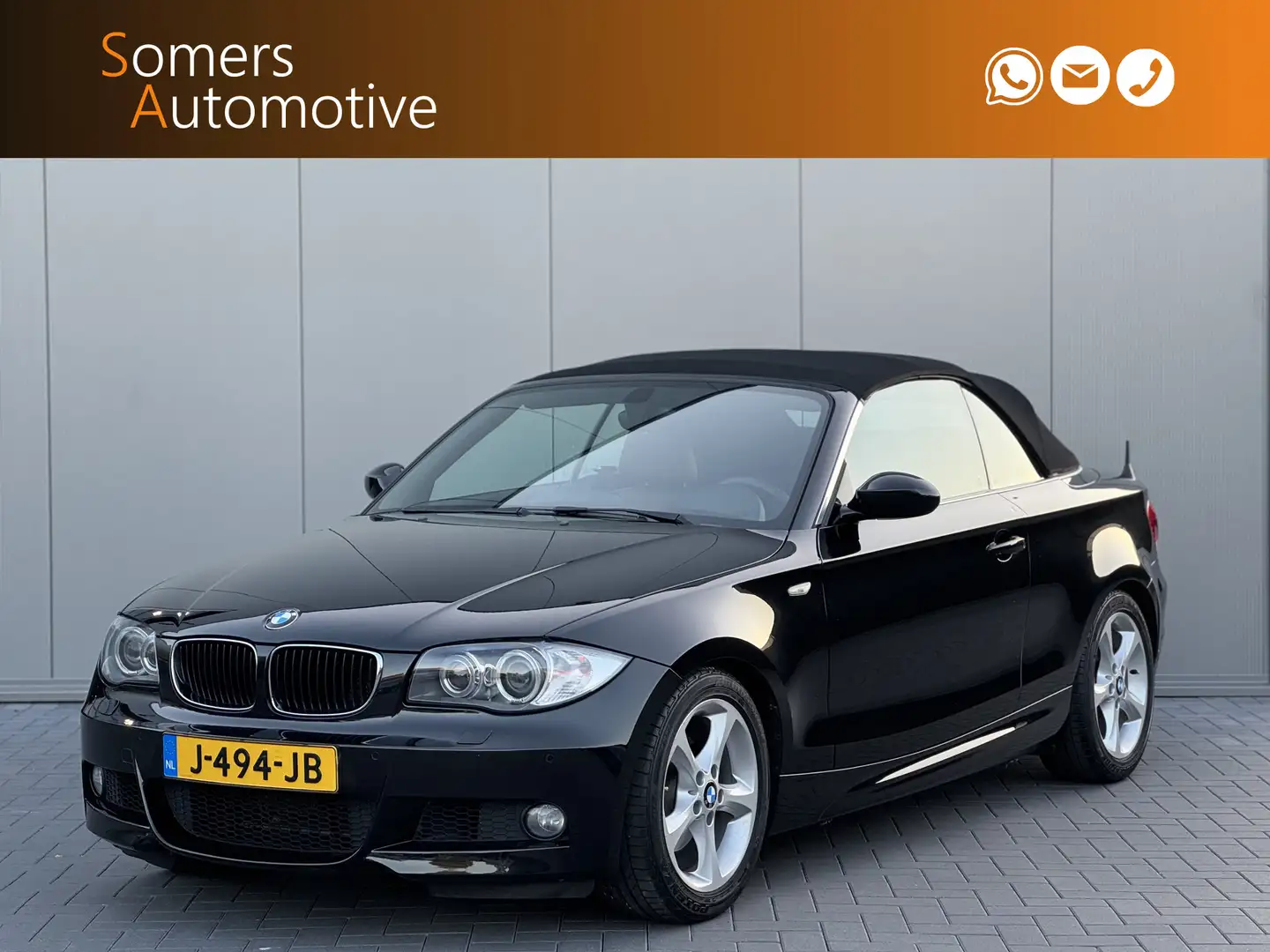 BMW 125 1-serie Cabrio 125i M Sport High Executive | Xenon Zwart - 1