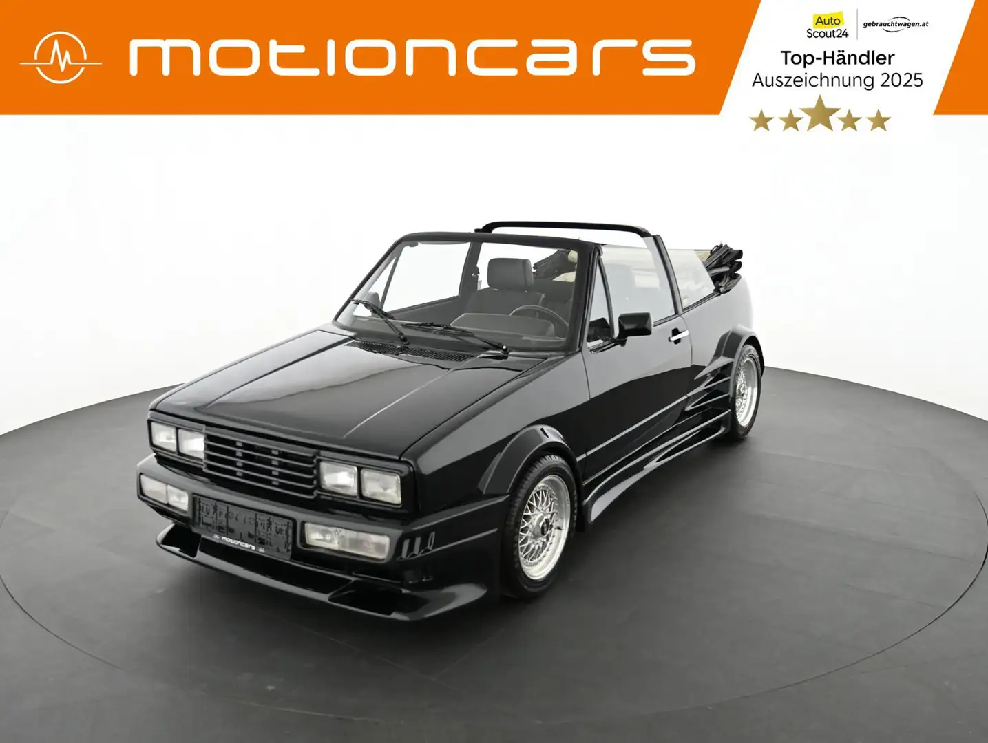 Volkswagen Golf 1 Cabrio GTB Rieger Typisiert Pickerl NEU Schwarz - 1