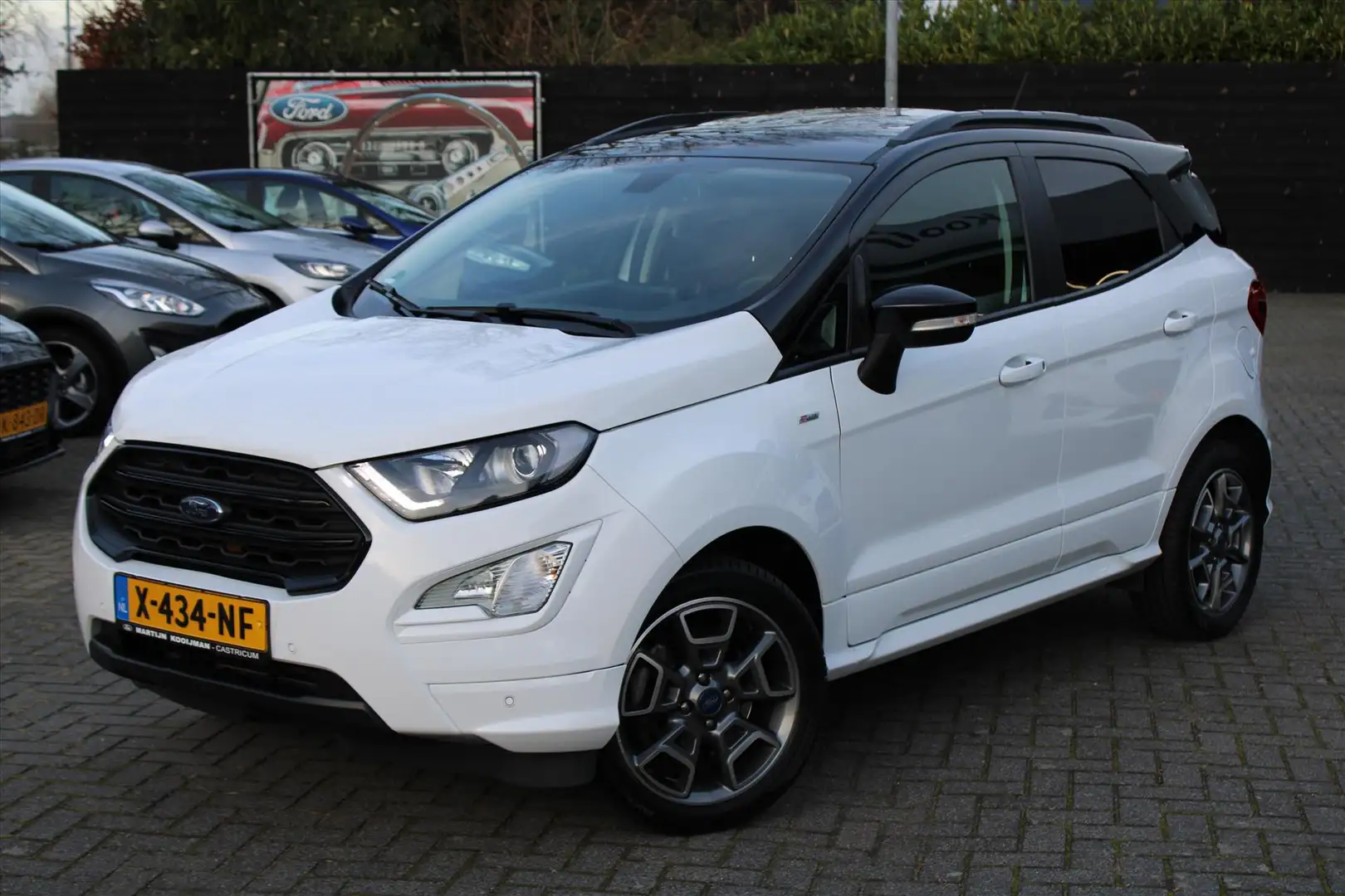 Ford EcoSport 1.0 EcoBoost 125pk Automaat ST-Line, Trekhaak, Sch Wit - 1