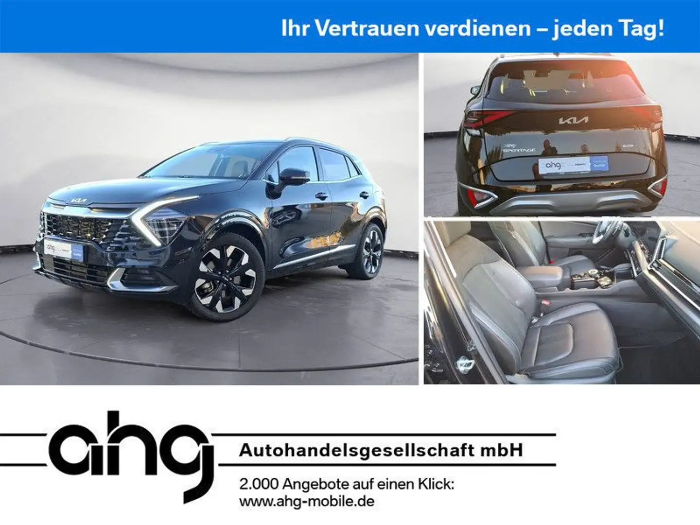 Kia Sportage 1.6 T-GDI Hybrid Spirit AWD ACC RFK Schwarz - 1
