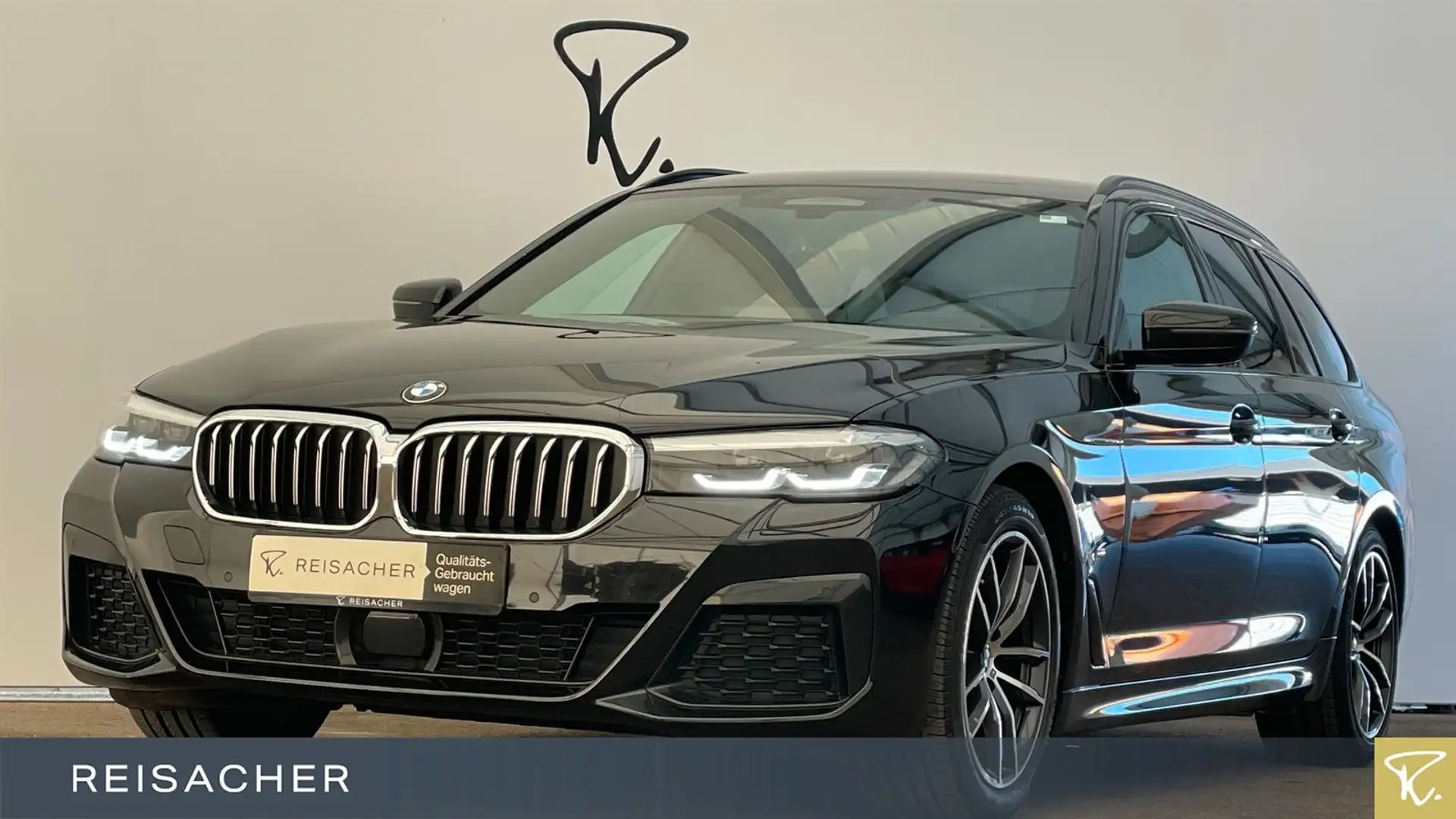 BMW 520 d A xDrive Tou M-Sport LCPro HUD ACC RFK PDC Schwarz - 1