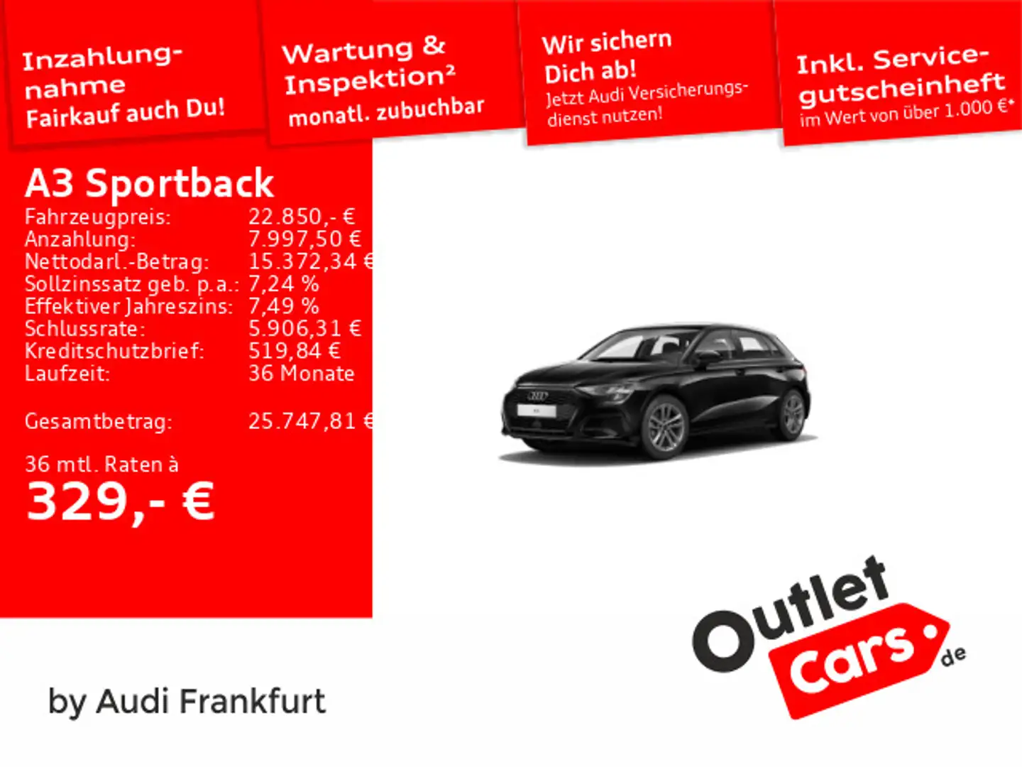 Audi A3 35 TDI S tronic LED DAB VC PDC Schwarz - 1