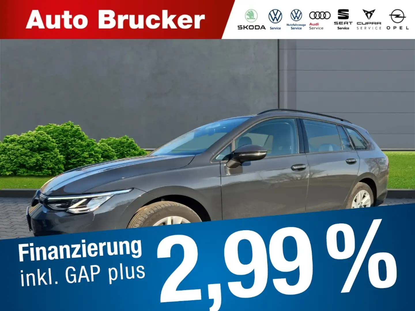 Volkswagen Golf VIII Variant Life 2.0 TDI+Alufelgen+Navi+Parksenso Grau - 1