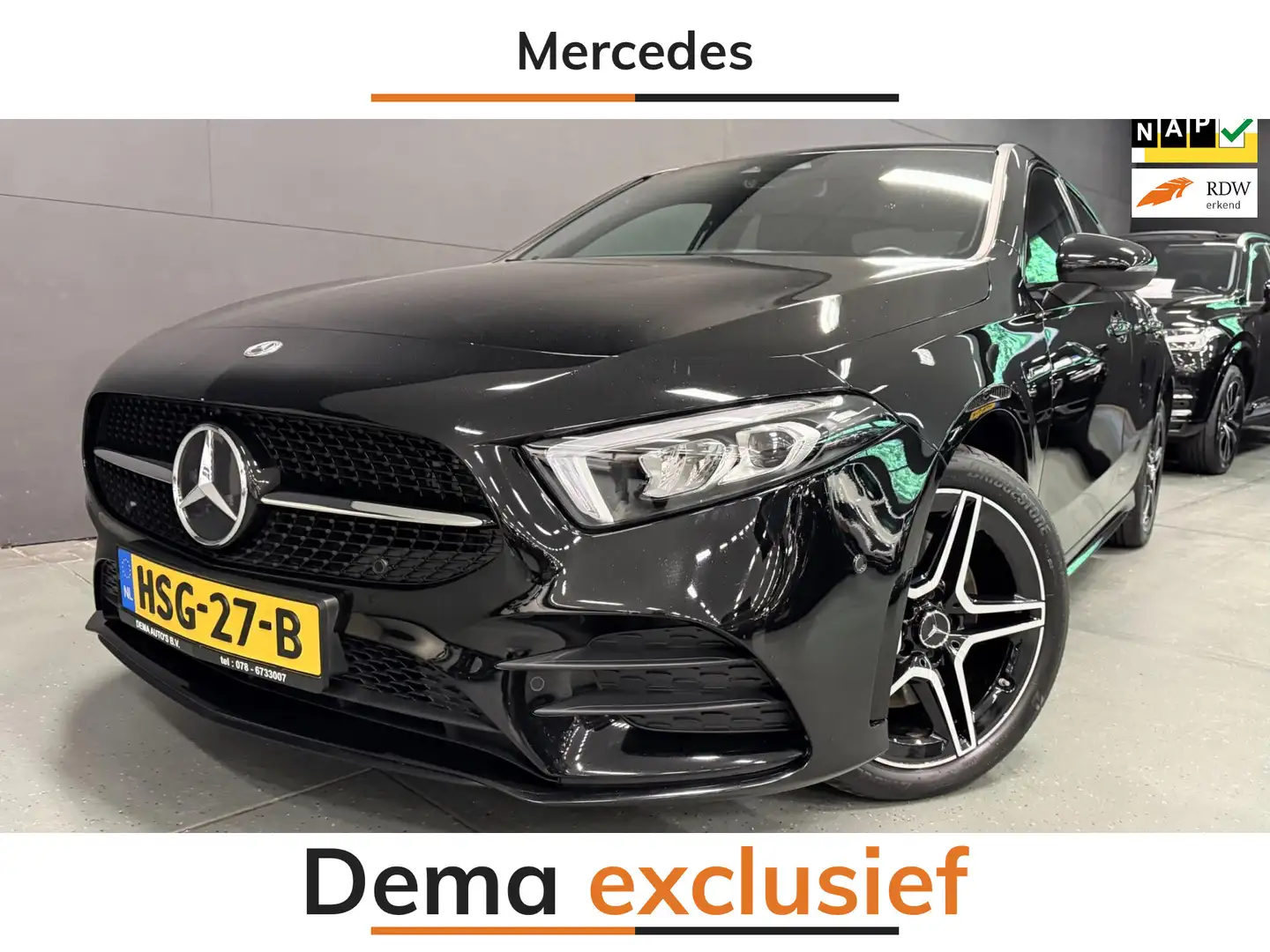 Mercedes-Benz A 250 e AMG PREMIUM 218PK SFEERVERL/NAVI/DAB/LED/V-COCKP Schwarz - 1