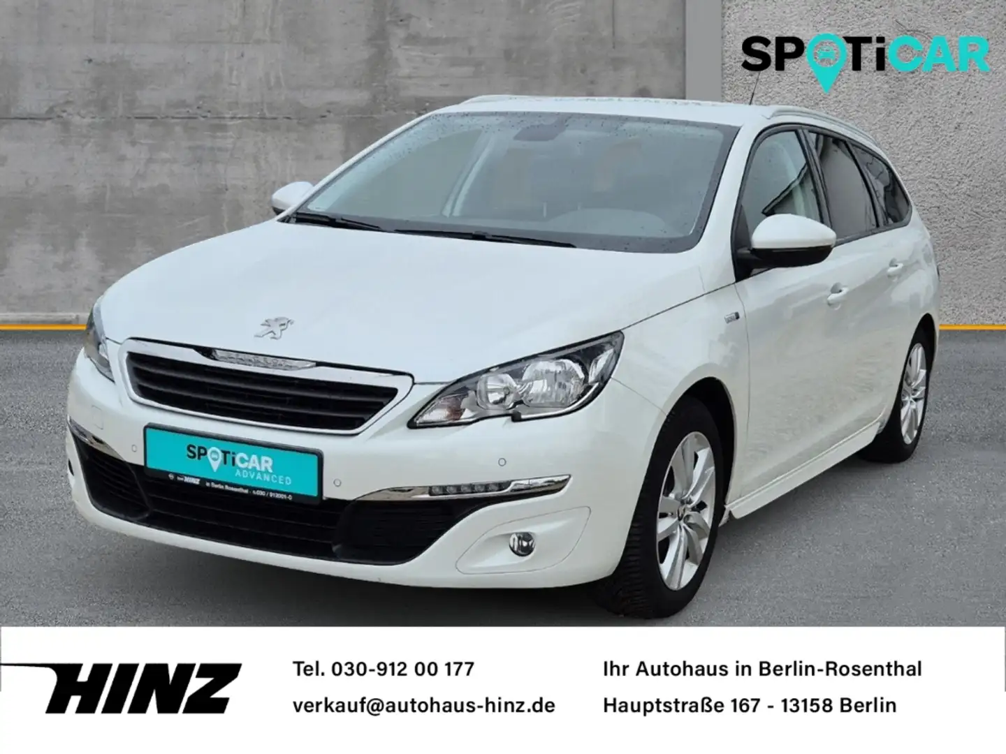 Peugeot 308 SW Style 1.2 e-THP PureTech 130,Kamera+PDC Blanc - 1