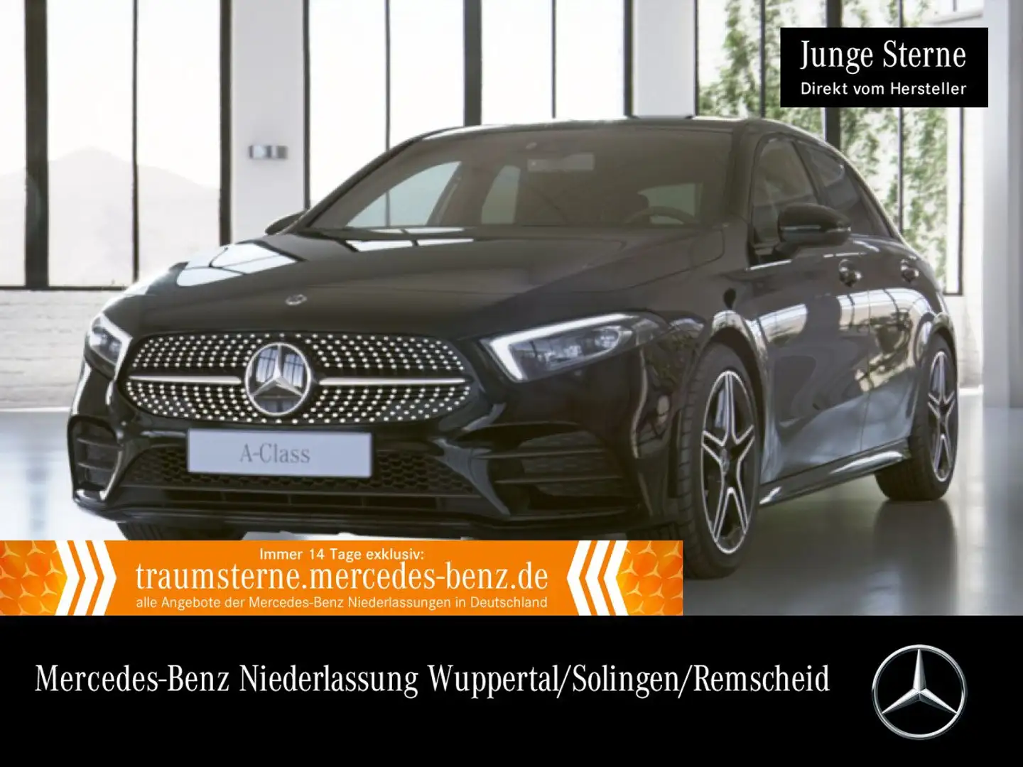 Mercedes-Benz A 250 e AMG+NIGHT+MULTIBEAM+BURMESTER+KAMERA+8G Schwarz - 1