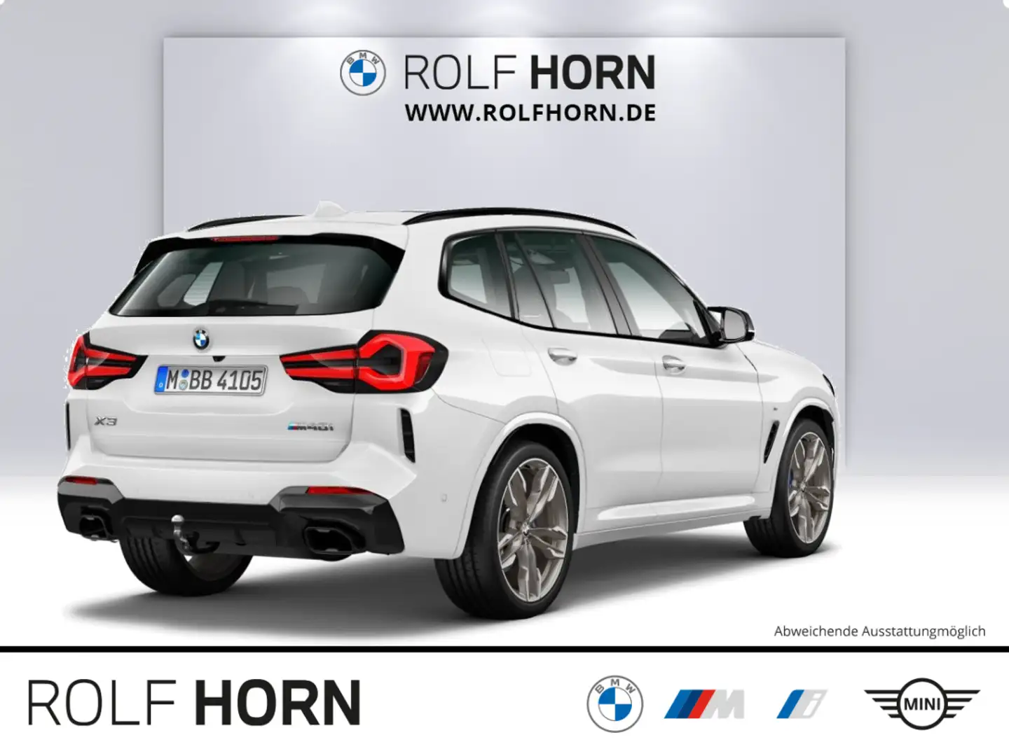 BMW X3 M40i Autom Navi HeadUp AHK Pano Komfort Laser Weiß - 2