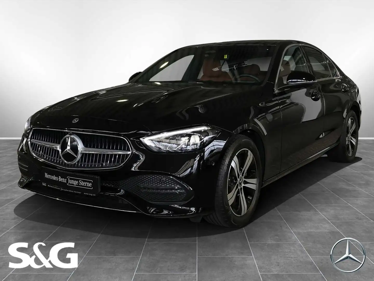 Mercedes-Benz C 180 TOTWINKEL+SCHIEBEDACH+LEDER BRAUN+CARPLAY Schwarz - 1