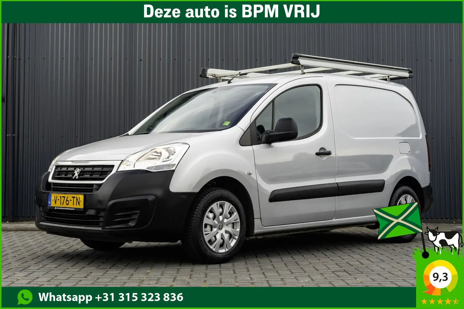 Peugeot Partner 120 BlueHDi | L1H1 | Airco | Euro 6 | Imperiaal Argento - 1