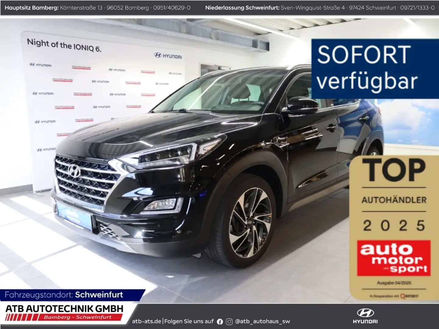 Hyundai TUCSON Advantage+ 2WD DCT 1.6 T-GDi, SHZ, LHZ, LED Nero - 1