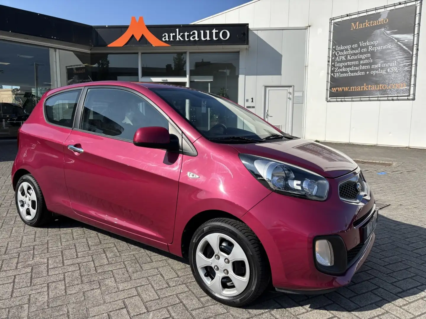 Kia Picanto 1.0 CVVT EconomyPlusLine Airco Elektrische ramen Violet - 1