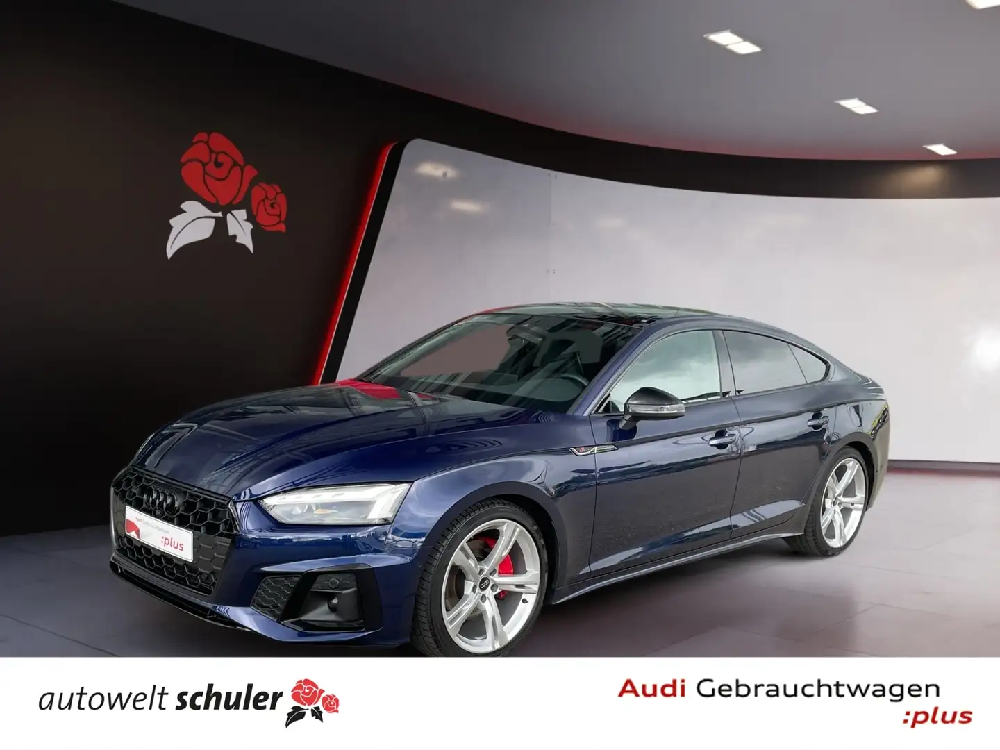 Audi A5 Sportback 40 2.0 TDI quattro S-line AHK ACC HUD R Blau - 1